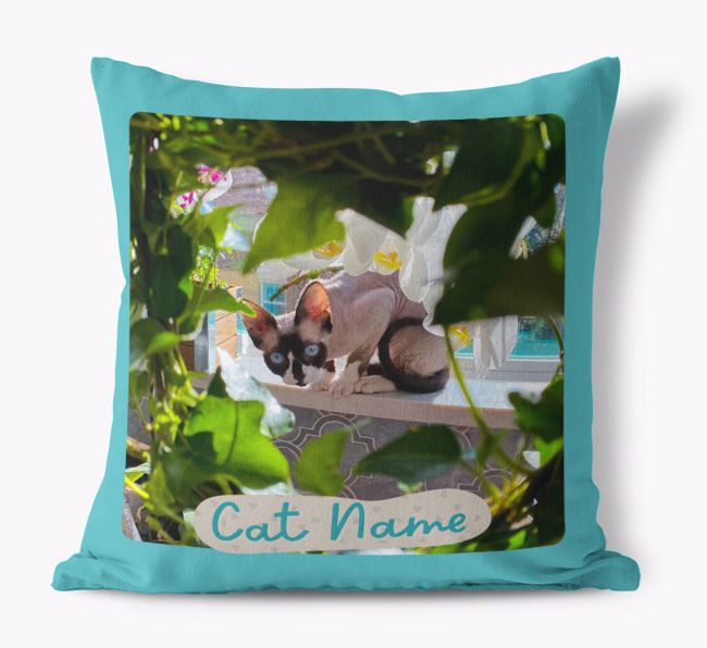 Photo Upload: Personalized {breedCommonName} Canvas Pillow